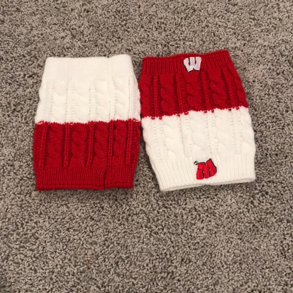 Wisconsin Badgers UWMadison Leg Warmers reversible - Picture 2 of 3